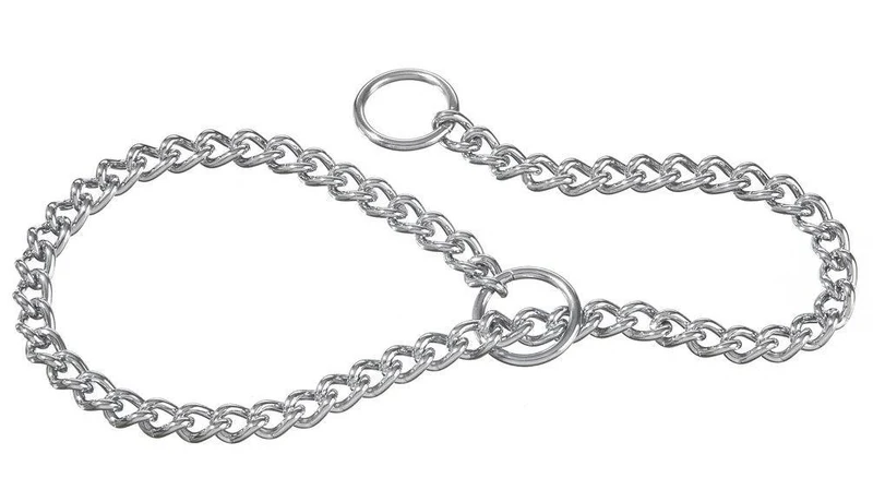 Collare a Strangolo in Acciaio per Cani Maglia Lunga - 3 mm x 50 cm