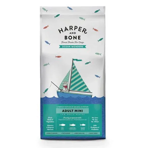 Harper & Bone Adult Mini Ocean Wonders - Crocchette al Pesce Cani Piccoli - 2 kg
