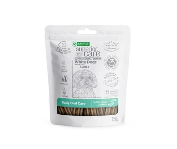 Nature's Protection Superior Care Snack White Dog Daily Oral Care - 150 g