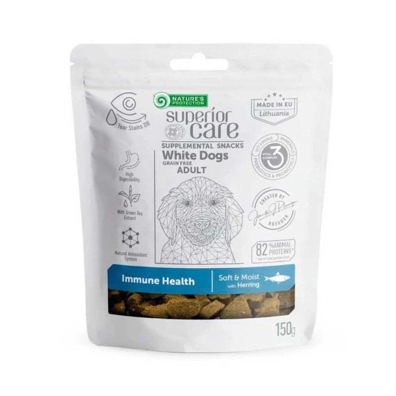 Nature's Protection Superior Care Snack White Dog Immune Health - 150 g