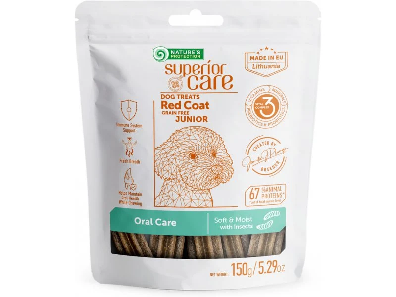 Nature's Protection Superior Care Snack Red Coat Oral Care Junior - 150 g