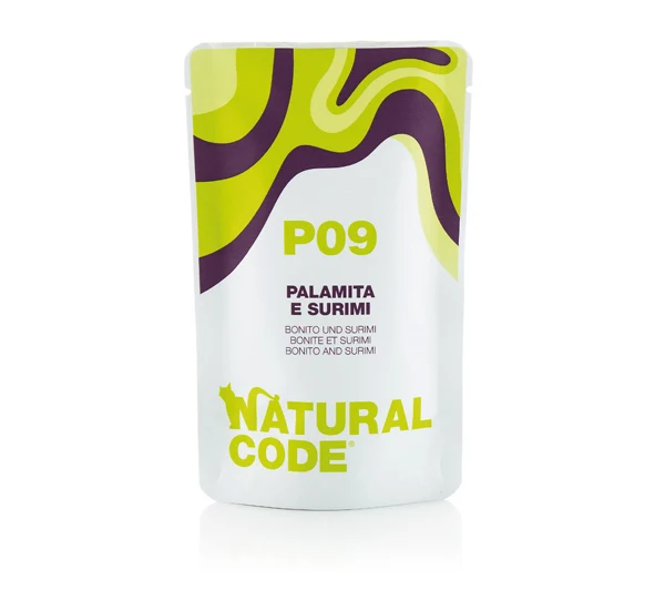 Natural Code Gatto Busta (P09) Adulto Palamita & Surimi 70 g