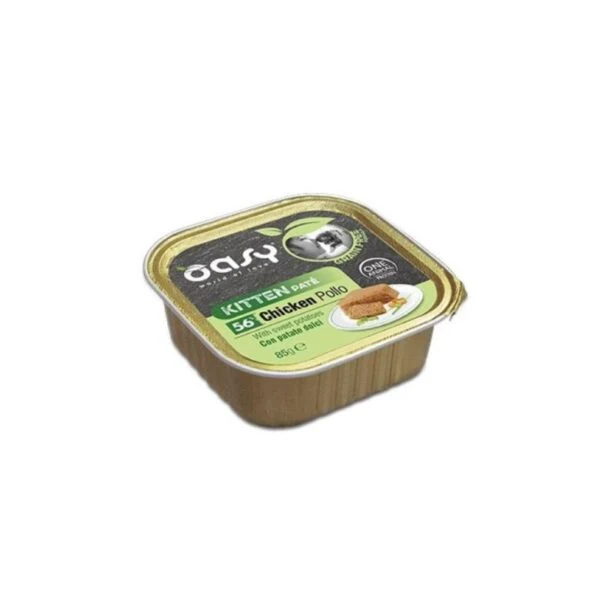 Oasy Grain Free Kitten Pollo e Patate Dolci - Umido Gatti - 85 g