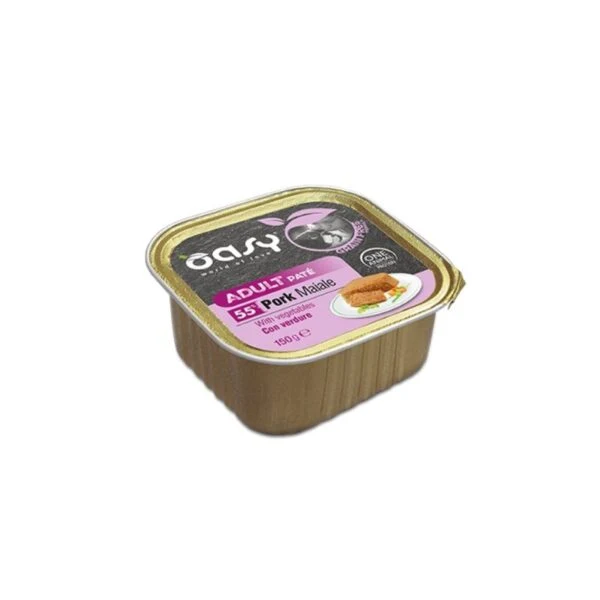 Oasy Grain Free Adult Maiale e Verdure - Umido Cani Vaschetta - 150 g
