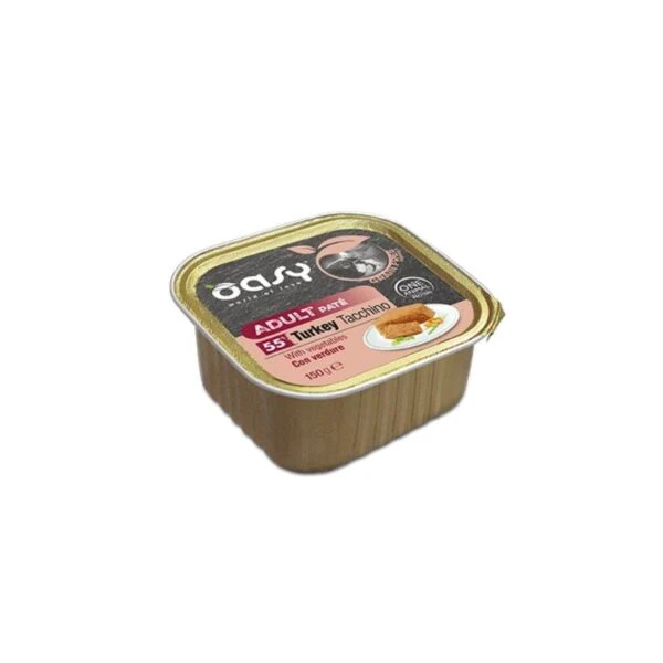 Oasy Grain Free Adult Tacchino e Verdure - Umido Cani Vaschetta - 150 g