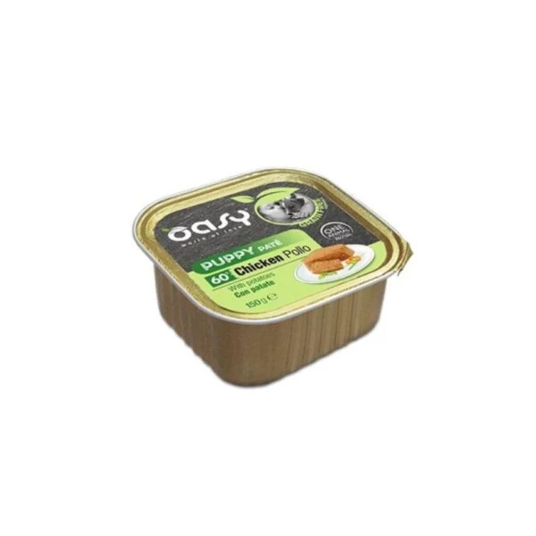 Oasy Grain Free Puppy Pollo e Patate - Umido Cani in Vaschetta - 150 g