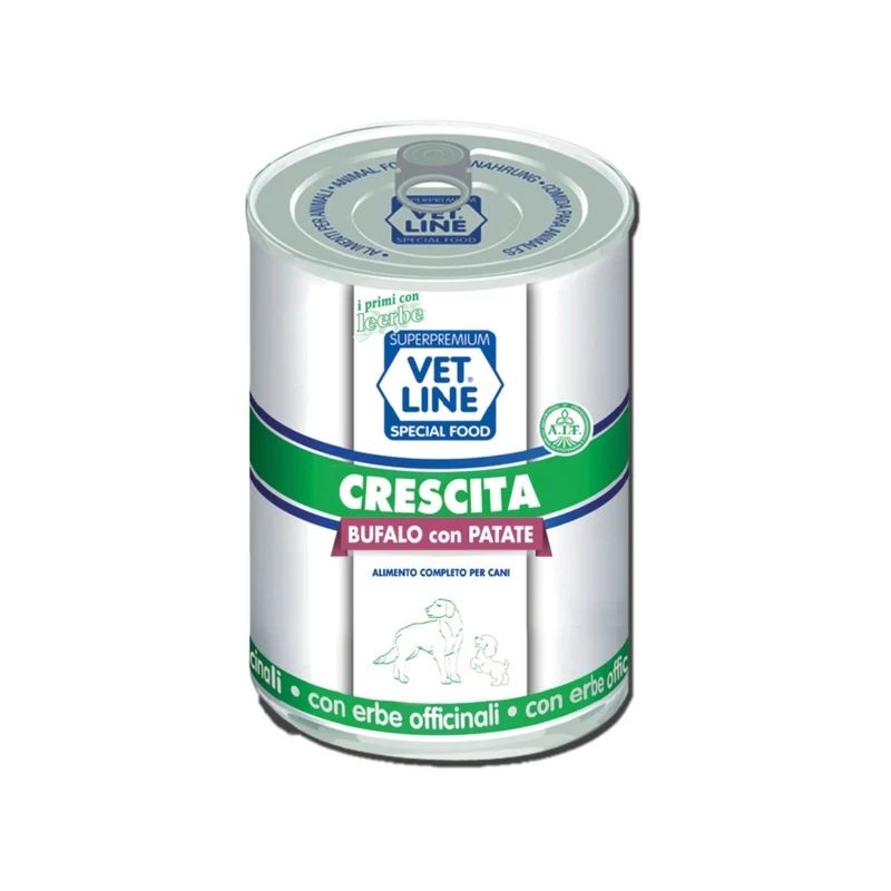 Vet Line Accrescimento Bufalo - Alimento Umido per Cuccioli - 400 g