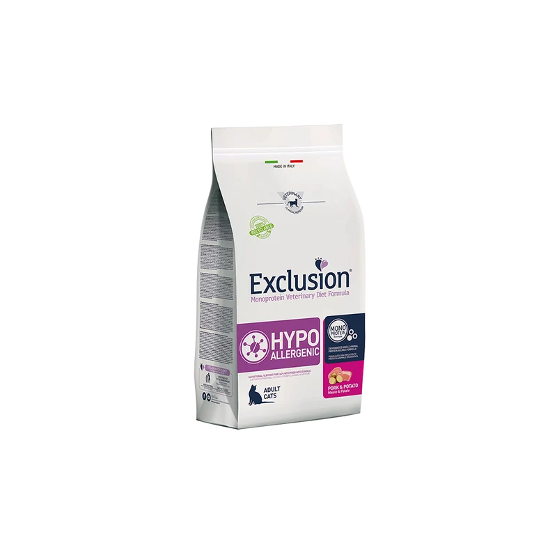 Exclusion Diet Hypoallergenic Maiale e Patate - Crocchette Gatti - 300 g