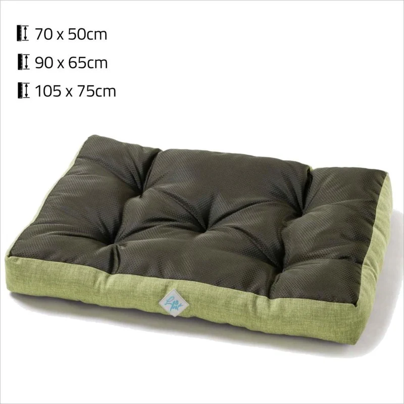Materasso Impermeabile per Cani Leopet - Verde - 70x50x10 cm
