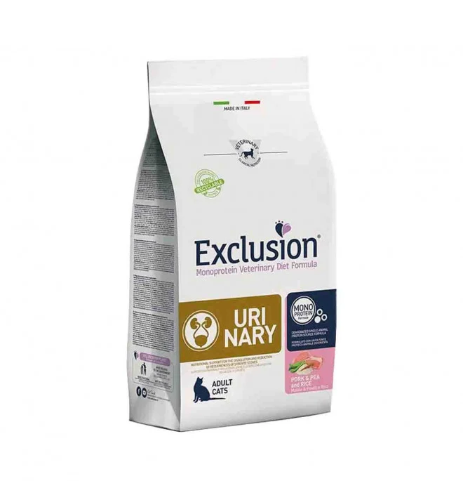 Exclusion Diet Urinary Maiale e Riso - Crocchette Dietetiche Gatti - 300 g