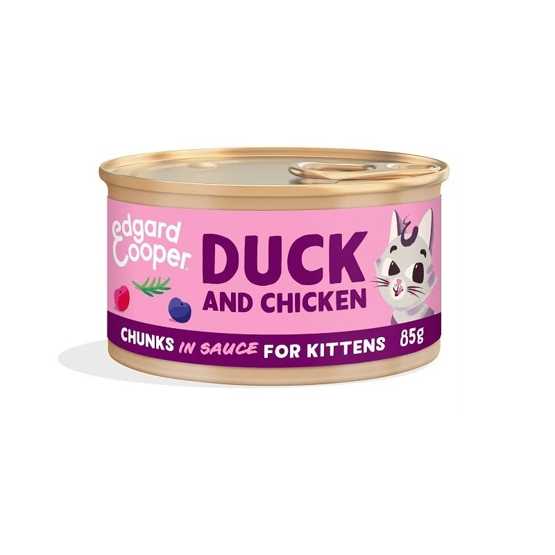 Edgard & Cooper Bocconcini in Salsa Gatto Anatra e Pollo - Umido 85 g