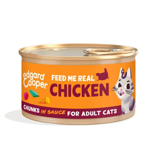 Edgard & Cooper Bocconcini in Salsa Gatto Pollo allevato a terra - 85 g