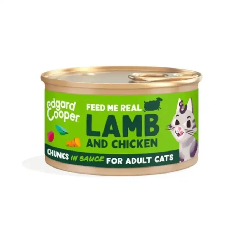 Edgard & Cooper Bocconcini in Salsa Gatto Agnello e Pollo - Umido 85 g