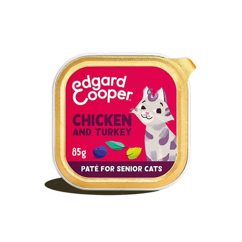 Edgard & Cooper Paté Gatto Pollo e Tacchino con Mirtilli e Salvia - 85 g