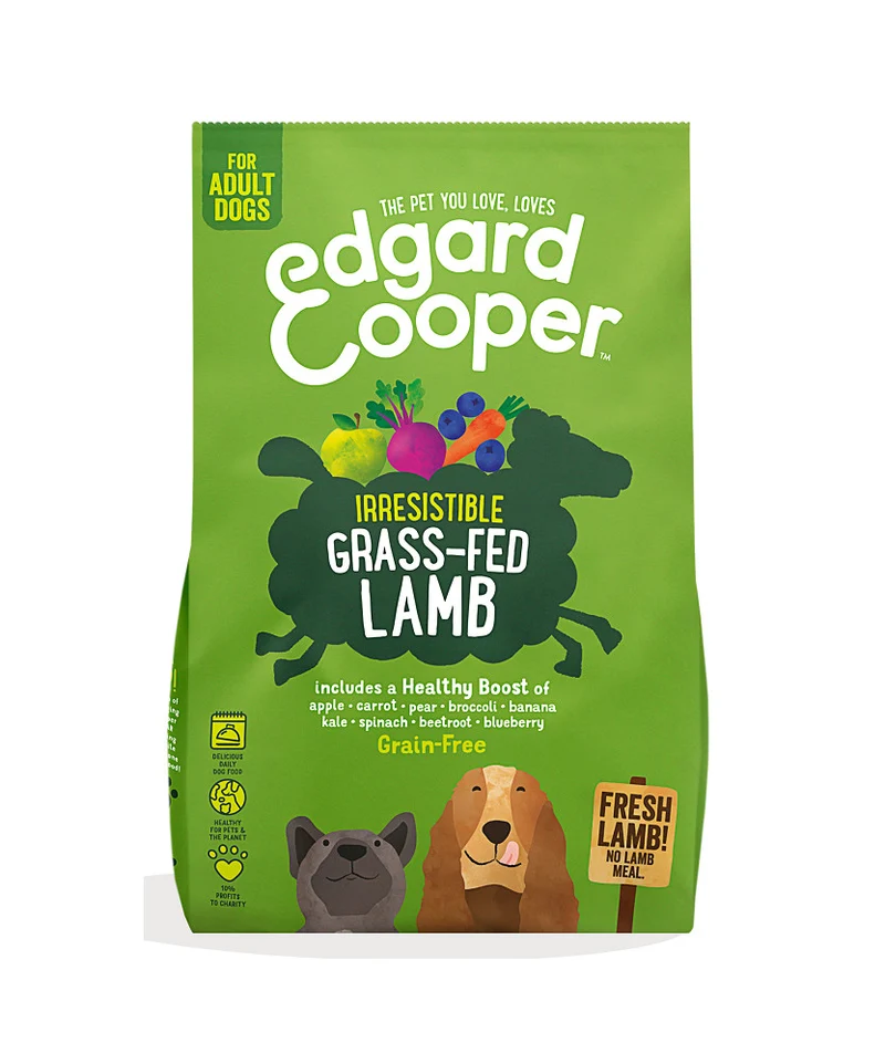 Edgard & Cooper Adult Agnello - Crocchette Grain Free Cani al Pascolo - 700 g