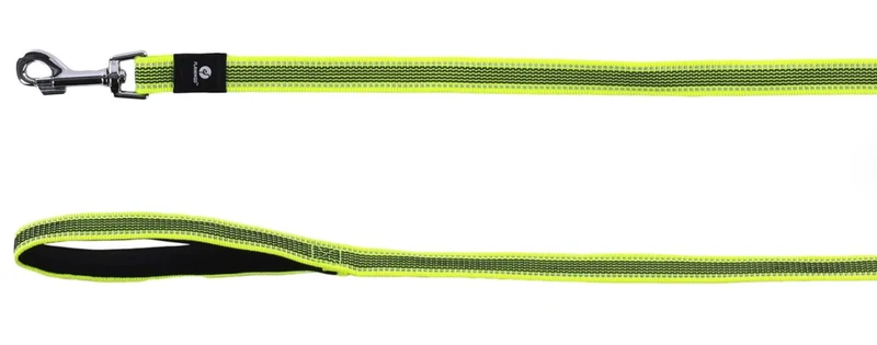 FLAMINGO CANE GUINZAGLIO IN NYLON "XENO" 20 MM x 200 CM GIALLO FLUO