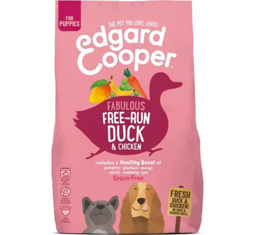 Edgard & Cooper Puppy Anatra e Pollo - Crocchette per Cuccioli - 700 g