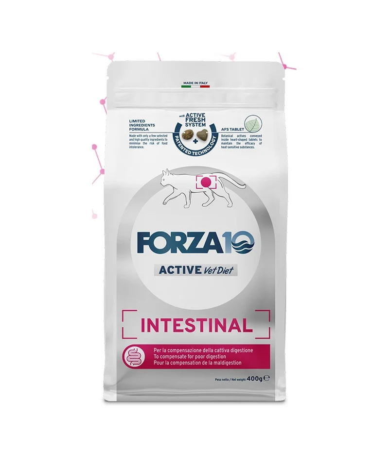 Forza 10 Active Intestinal - Alimento Secco Dietetico per Gatti - 400 g