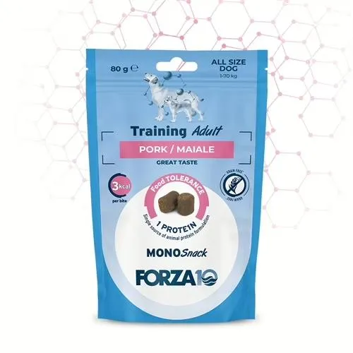 Forza 10 Snack Adult al Maiale - Premietti Appetitosi per Cani - 80 g