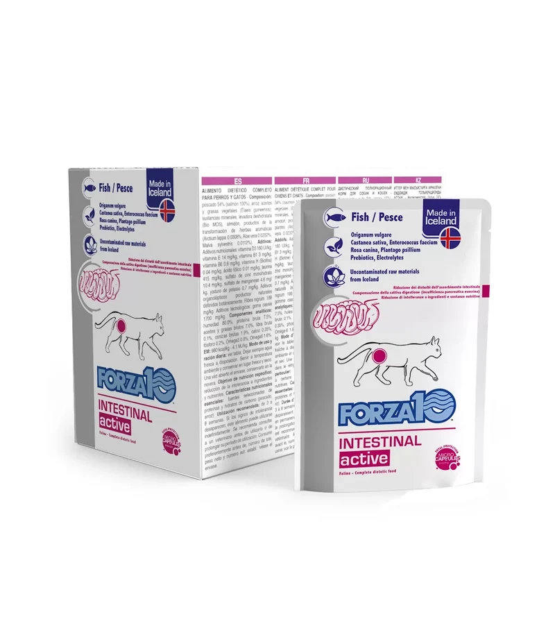 Forza 10 Actiwet Cane e Gatto Intestinal al Pesce - Umido in Busta - 100 g