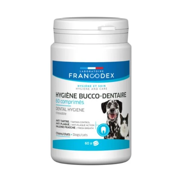 Zolux Dentifricio in Compresse per Cani e Gatti - Confezione 60 pz