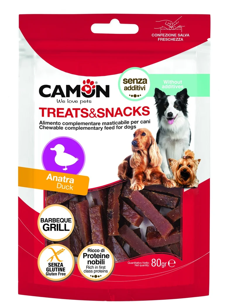 CAMON CANE SNACK ALL'ANATRA BARBEQUE 80 GR