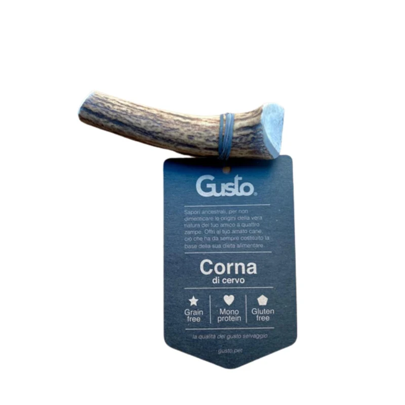 Corno di Cervo Intero per Cani - Masticativo Naturale Small - 50-79 g