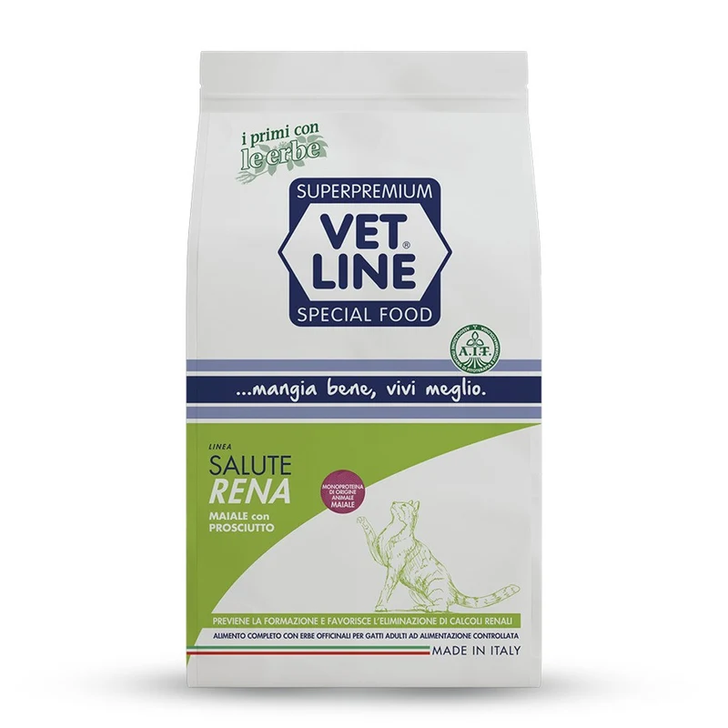 Vet Line Salute Renal - Crocchette Dietetiche Gatti Funzione Renale - 3 kg