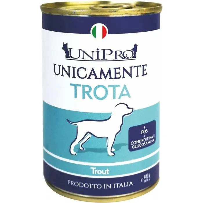 Unipro Unicamente Trota Adult - Alimento Umido Monoproteico Cani - 400 g