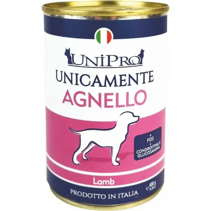 Unipro Unicamente Agnello Adult - Alimento Umido Monoproteico Cani - 400 g