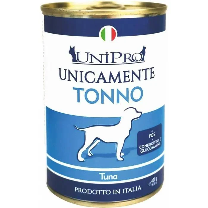 Unipro Unicamente Tonno Adult - Alimento Umido Monoproteico Cani - 400 g