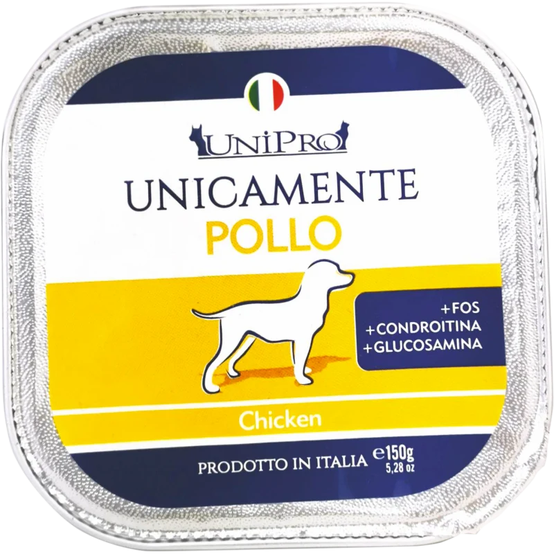 Unipro Unicamente Pollo Adult - Alimento Umido Monoproteico Cani - 150 g