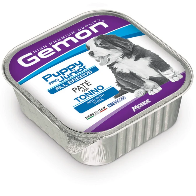 Gemon Cane Patè Puppy & Junior All Breeds Tonno Vaschetta 150 g