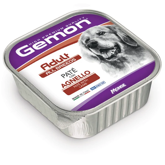 Gemon Cane Patè Adulto All Breeds Agnello Vaschetta 150 g