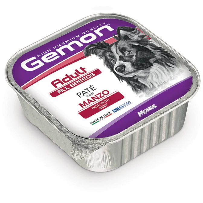 Gemon Cane Patè Adulto All Breeds Manzo Vaschetta 150 g