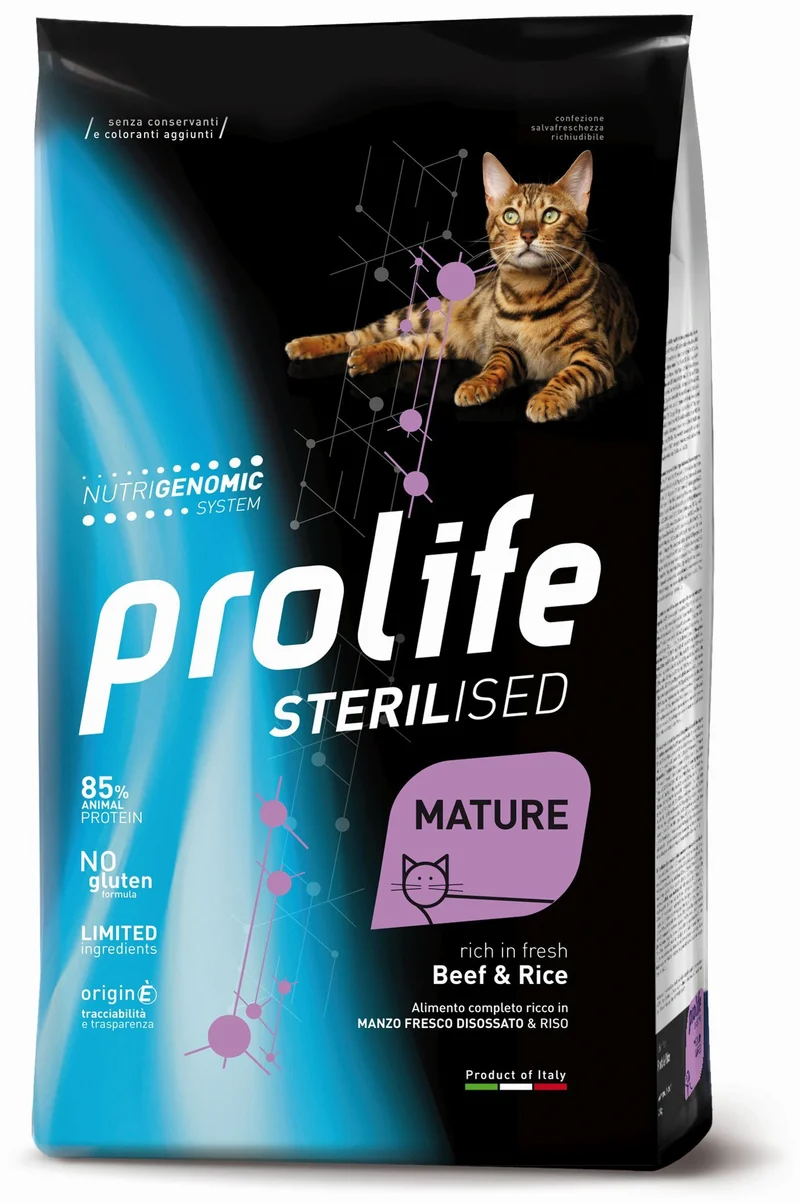 Prolife Gatto Sterilised Mature Manzo & Riso 400 g
