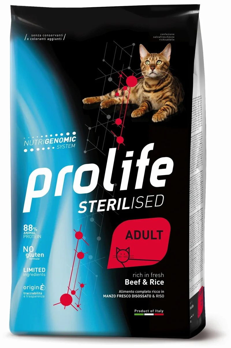Prolife Gatto Sterilised Adulto Manzo & Riso 400 g