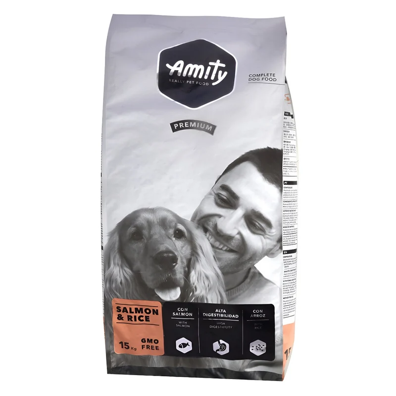 AMITY CANE PREMIUM ADULTO SALMONE & RISO 15 KG