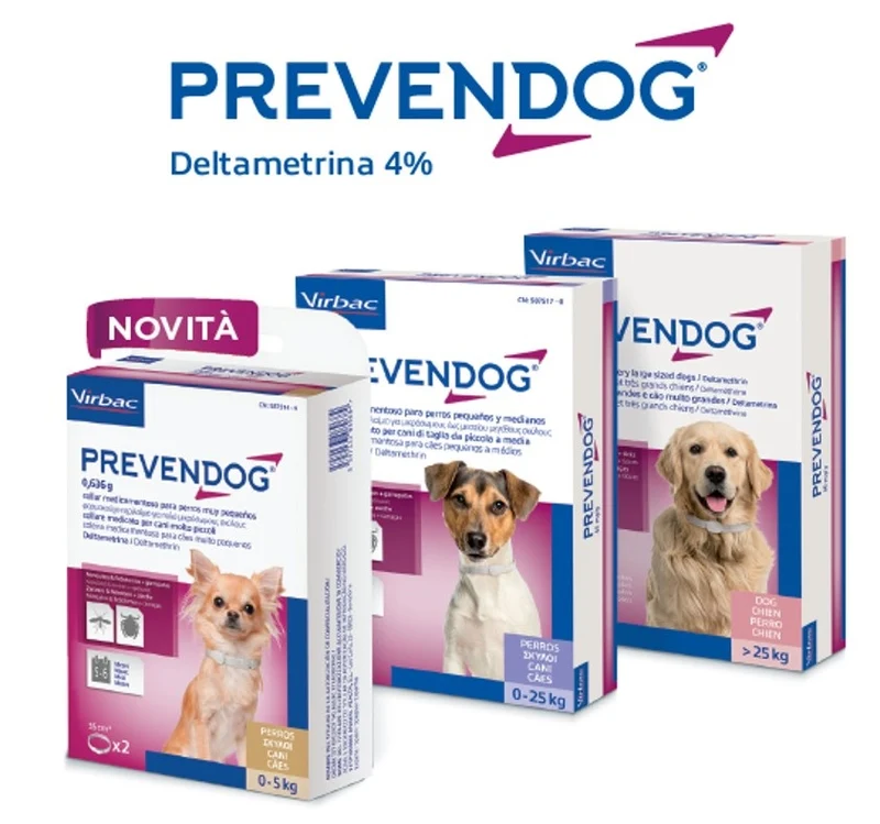 PREVENDOG 1 COLLARE 60 cm CANE <25 KG