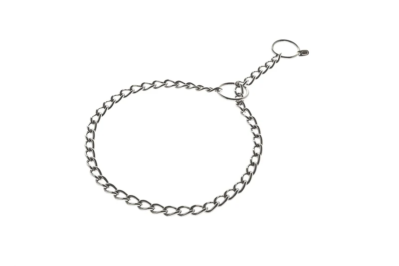Collare a Strangolo in Metallo Maglia Ritorta per Cani - 2 mm x 55 cm