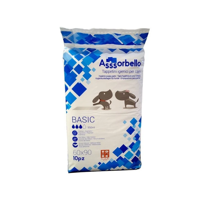 Tappetini Igienici per Cani Basic Assorbenti - 60x90 cm - Conf. 10 pz