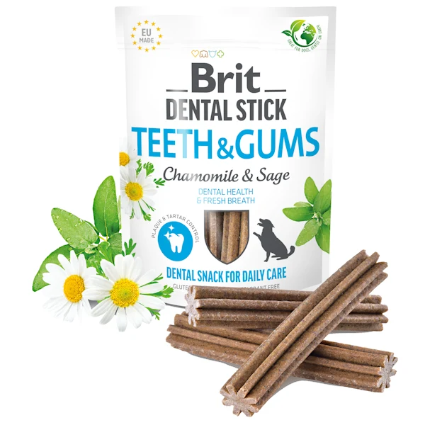 Brit Cane Snack Dental Stick Teeth & Gums Camomilla & Salvia 251 g