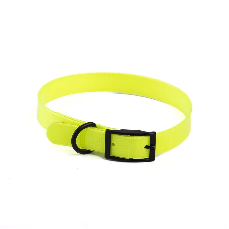 Collare Riflettente in Biothene per Cani - Resistente Neon Yellow - 60 cm