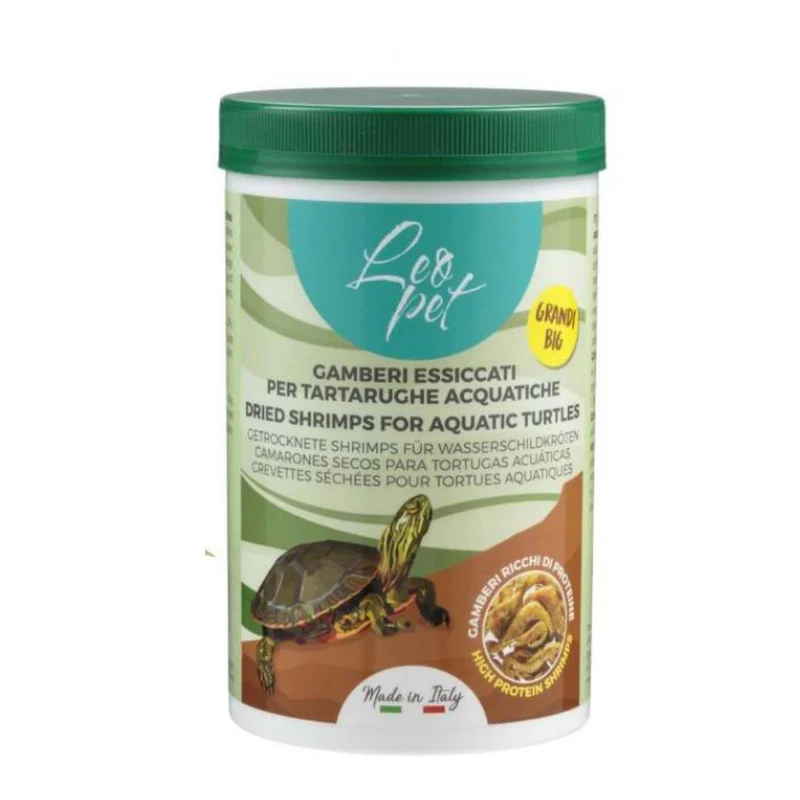 Gamberetti Small Essiccati per Tartarughe Acquatiche - 150 g / 1300 ml
