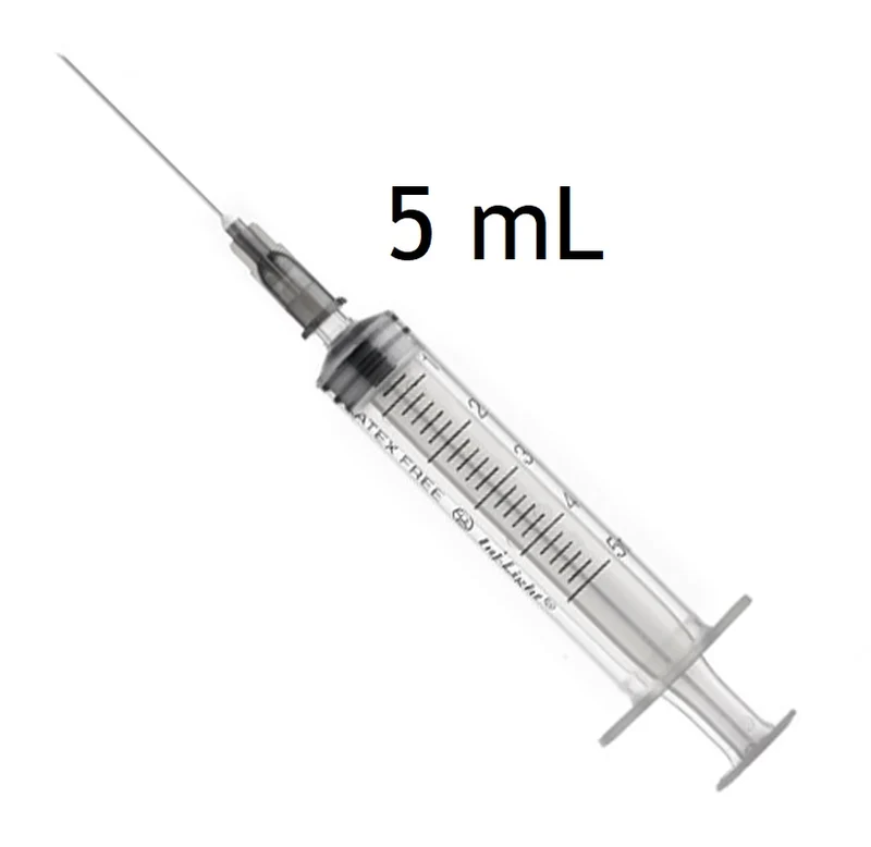 SIRINGA PIC STERILE CON AGO 5 ML 22Gx0,7x30 CF. (100 PZ)