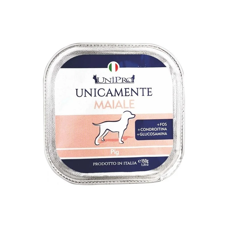 Unipro Unicamente Maiale Adult - Alimento Umido Monoproteico Cani - 150 g