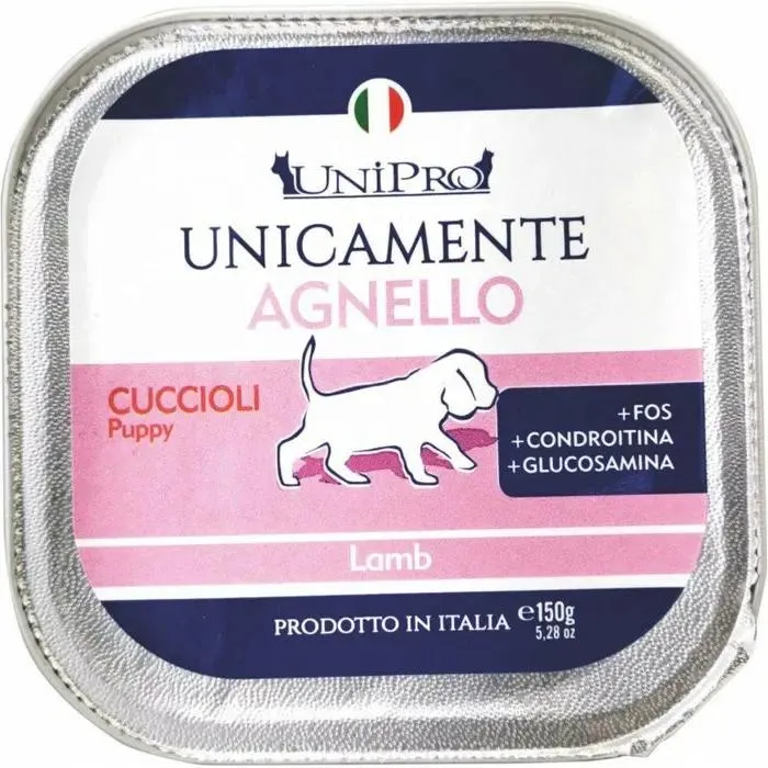 Unipro Unicamente Agnello - Umido Monoproteico per Cuccioli - 150 g