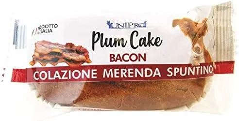 Unipro Plum Cake al Bacon per Cani - Snack Morbido da Forno - 50 g