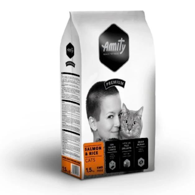 AMITY GATTO PREMIUM ADULTO SALMONE 1,5 KG