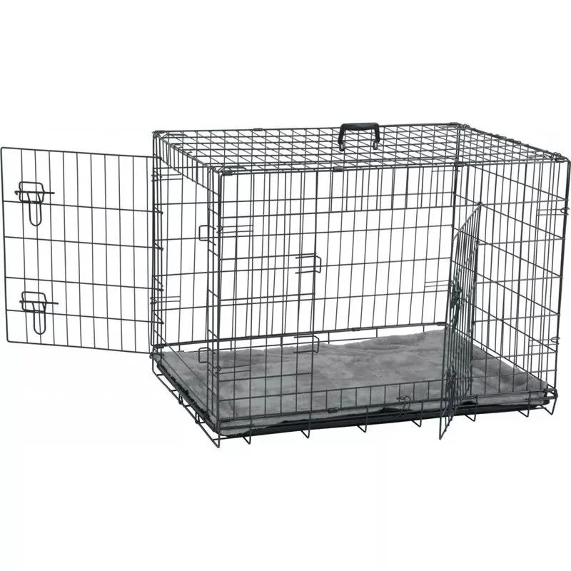 Gabbia Pieghevole per Cani con Cuscino - 91x60x66 cm